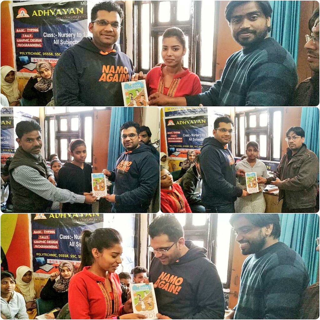 MohitsharmaBJP's tweet image. Distributed #ExamWarrior Book of Prime Minister @narendramodi  to Students of I.P Extension for their Exams &amp;amp; Have words on Modi Government&apos;s Devlopment Work in Last 4.5 Years. 
Thank You @kuljeetschahal Ji for this Initiative.
#PMModiFor2019