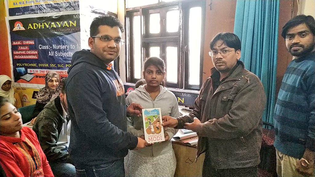 MohitsharmaBJP's tweet image. Distributed #ExamWarrior Book of Prime Minister @narendramodi  to Students of I.P Extension for their Exams &amp;amp; Have words on Modi Government&apos;s Devlopment Work in Last 4.5 Years. 
Thank You @kuljeetschahal Ji for this Initiative.
#PMModiFor2019