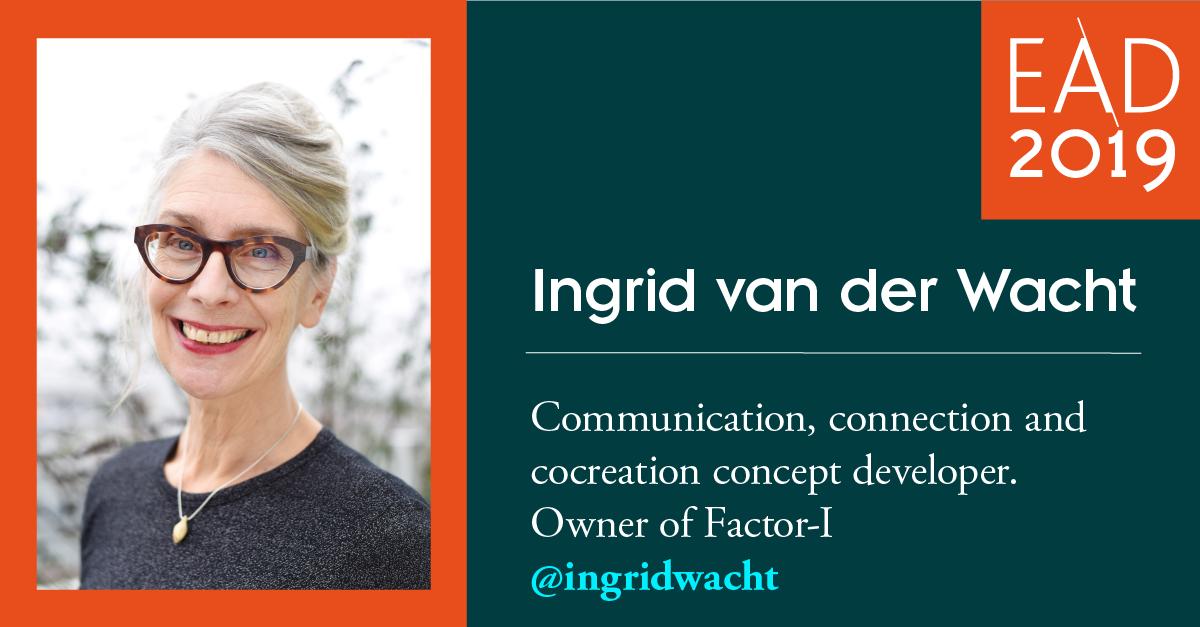 Come to #EAD2019 and be inspired! Welcome communication, connection and cocreation concept developer, Ingrid van der Wacht, Owner of Factor-I @ingridwacht Read more 👉 ead2019dundee.com/keynote-speake…
#communication #connection #conceptdeveloper