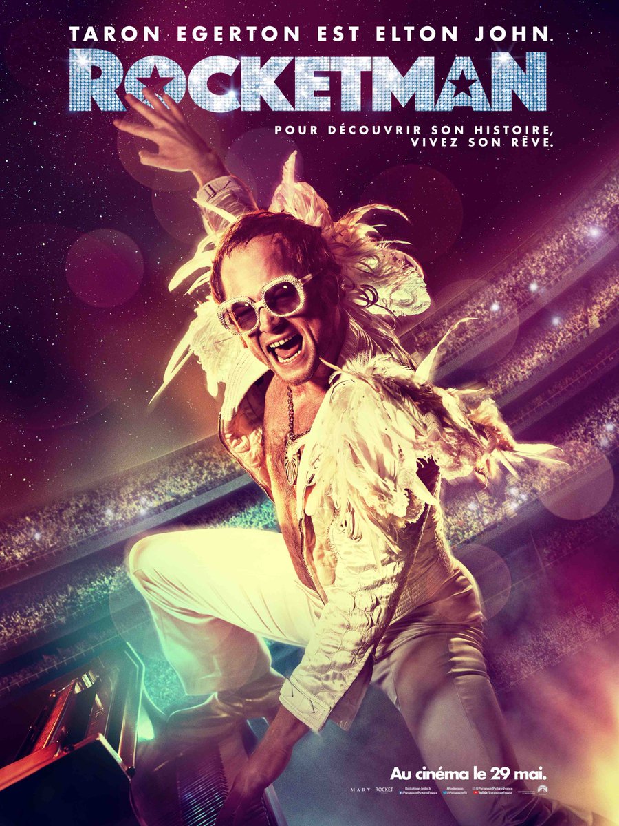 paramountfr's tweet photo. #Rocketman, le biopic sur @eltonofficial, dévoile son affiche. https://t.co/lSlbjKPofN