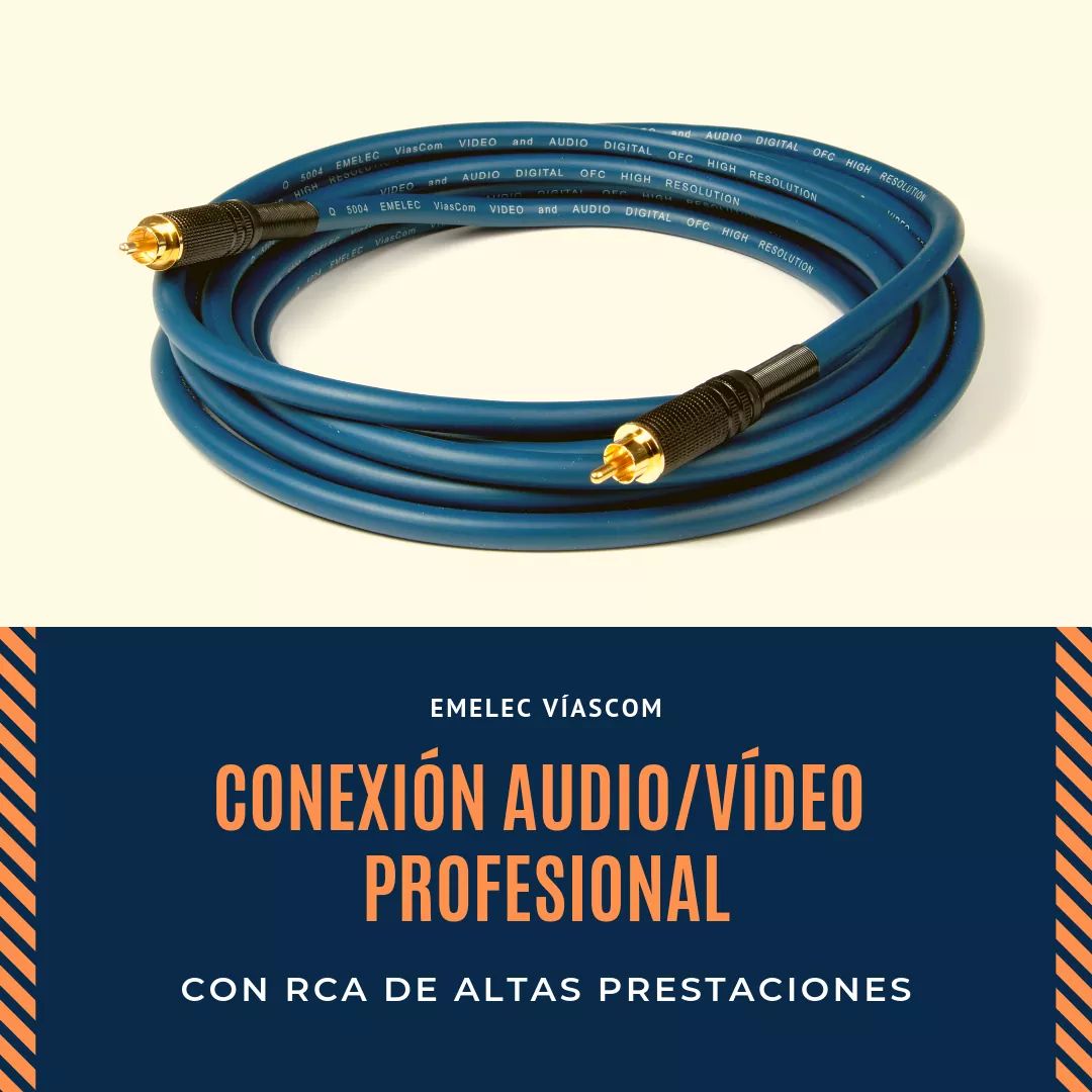 emelecviascom's tweet photo. NUEVA CONEXIÓN DE AUDIO/VIDEO PROFESIONAL EMELEC VÍASCOM COMPUESTO POR EL CABLE DE ALTAS PRESTACIONES Y EL NUEVO CONECTOR RCA CON CONTACTOS DORADOS.❗️
Descúbrelo en nuestra web: https://t.co/XKzUPAR41V
#cable #sonido #cableaudio #cabledeaudioprofesional #audioprofesional #RCA https://t.co/uWXlHMIqlK