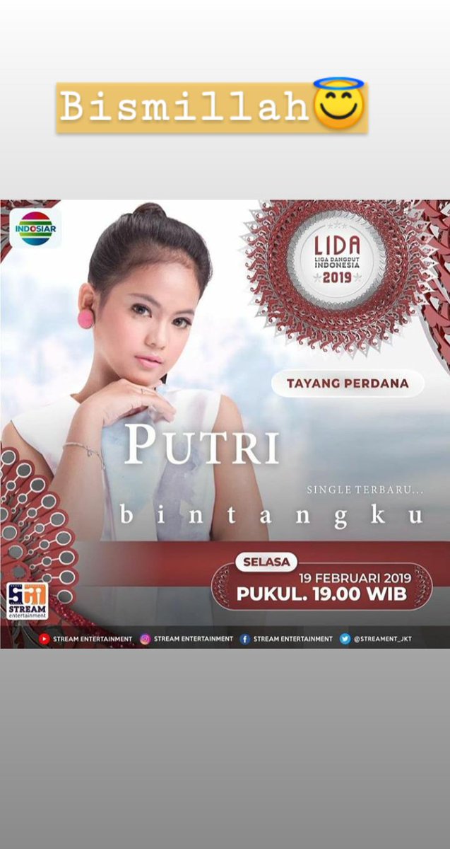 Malam ini 
#PutriBintangkuLIDA2019