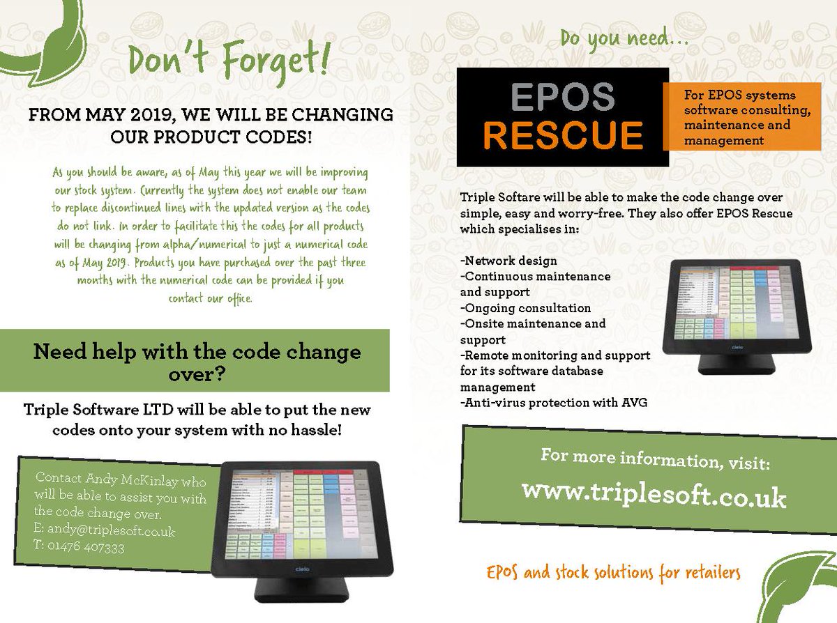 Triplesoft's tweet image. Order code change advice @queenswoodfoods available now #queenswood March 2019 Promotions