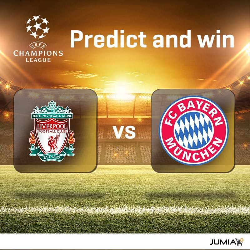 JumiaKenya's tweet photo. PREDICT AND WIN a huawei Flask

EPL's table leaders face Bundesliga's defending champions at the Anfield later today.

What are your predictions? 

Reply your predictions and RT to win #iFollowJumia #LIVFCB  #UCL https://t.co/BcauEwAXhC