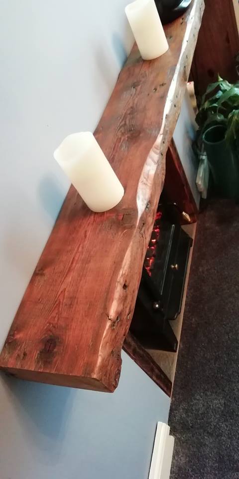 timber_yard's tweet photo. Today's #beinspired #woodworkingproject is gorgeous! This comes from one of our customers who found a fabulously rustic piece of timber (former flooring joist) in our racks which we sanded and finished in @osmo_uk Honey 3071 for their fire surround and mantel piece. https://t.co/F5UJndsG6d