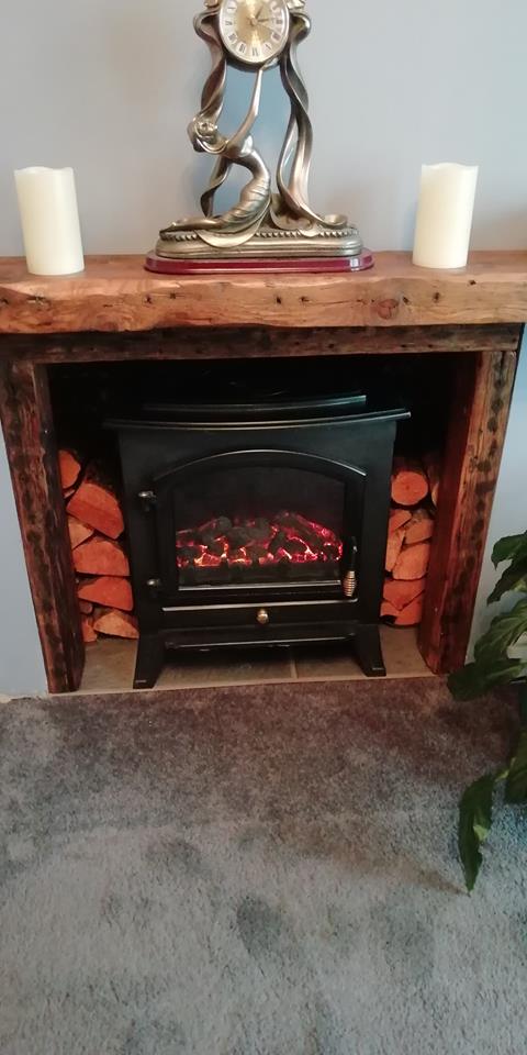 timber_yard's tweet photo. Today's #beinspired #woodworkingproject is gorgeous! This comes from one of our customers who found a fabulously rustic piece of timber (former flooring joist) in our racks which we sanded and finished in @osmo_uk Honey 3071 for their fire surround and mantel piece. https://t.co/F5UJndsG6d