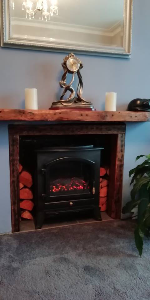 timber_yard's tweet photo. Today's #beinspired #woodworkingproject is gorgeous! This comes from one of our customers who found a fabulously rustic piece of timber (former flooring joist) in our racks which we sanded and finished in @osmo_uk Honey 3071 for their fire surround and mantel piece. https://t.co/F5UJndsG6d