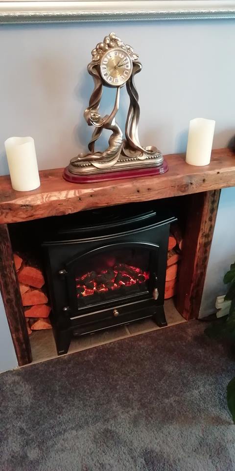 timber_yard's tweet photo. Today's #beinspired #woodworkingproject is gorgeous! This comes from one of our customers who found a fabulously rustic piece of timber (former flooring joist) in our racks which we sanded and finished in @osmo_uk Honey 3071 for their fire surround and mantel piece. https://t.co/F5UJndsG6d