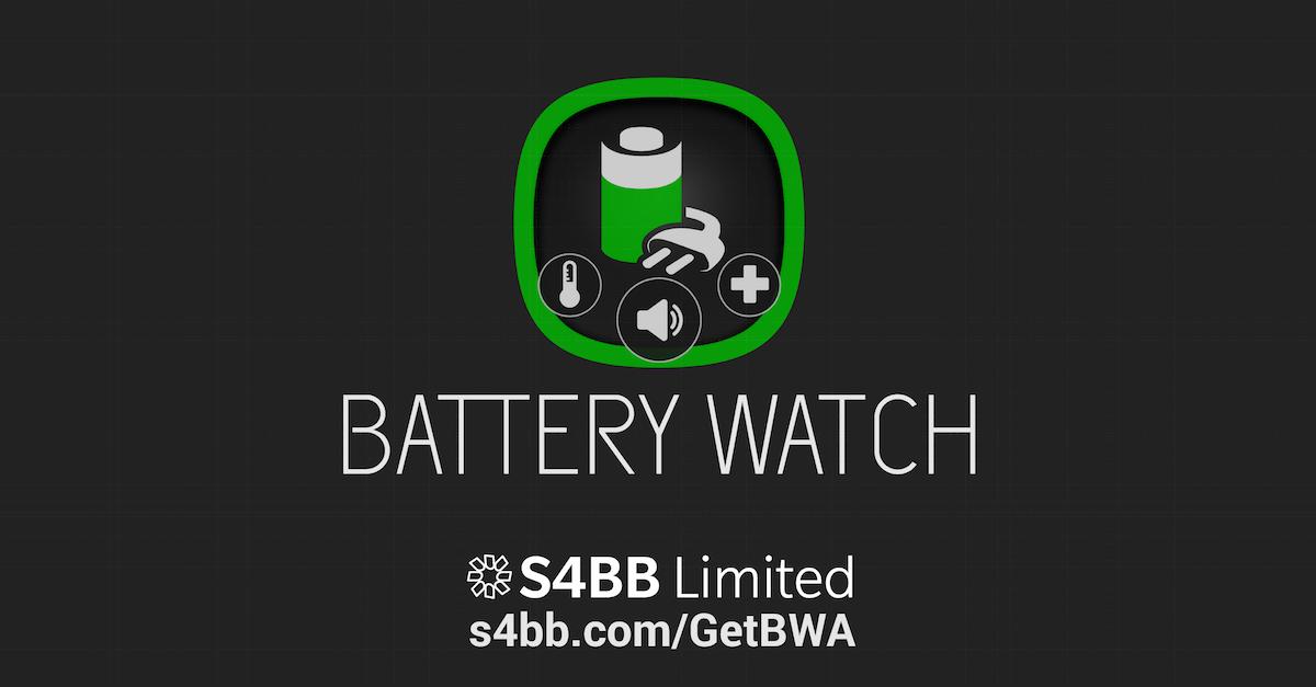 Our Battery Watch app has finally been updated on the Google Play store! It's smaller, needs less permissions, uses even less battery and runs more smoothly! Update today on Google Play: s4bb.com/GetBWA