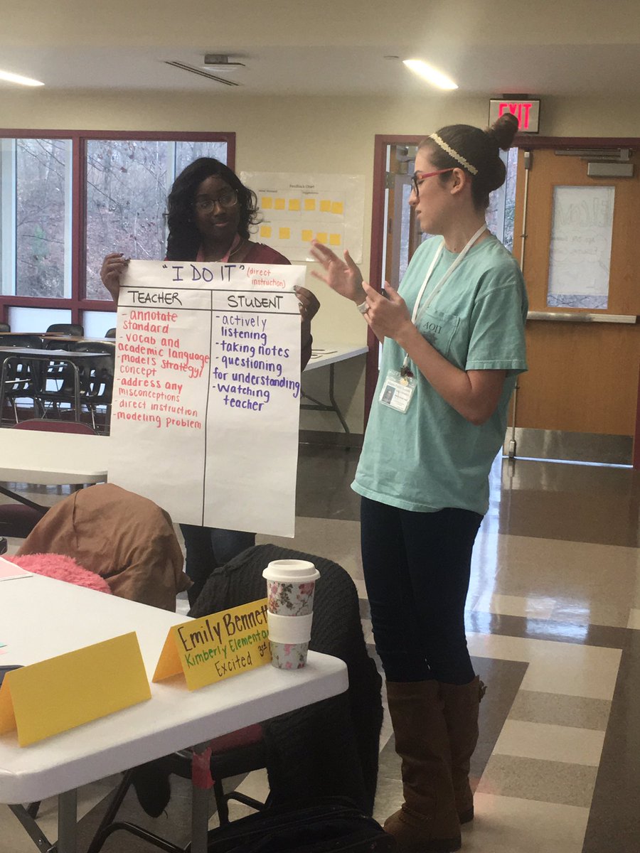 SherelleMinter's tweet photo. @APSInducts 👩🏼🏫👨🏾🏫 R fully engaged in learning about Gradual Release of Responsibility & Differentiation! #iPresent #iDevelopPL @CT3Education https://t.co/DA008EgRHd