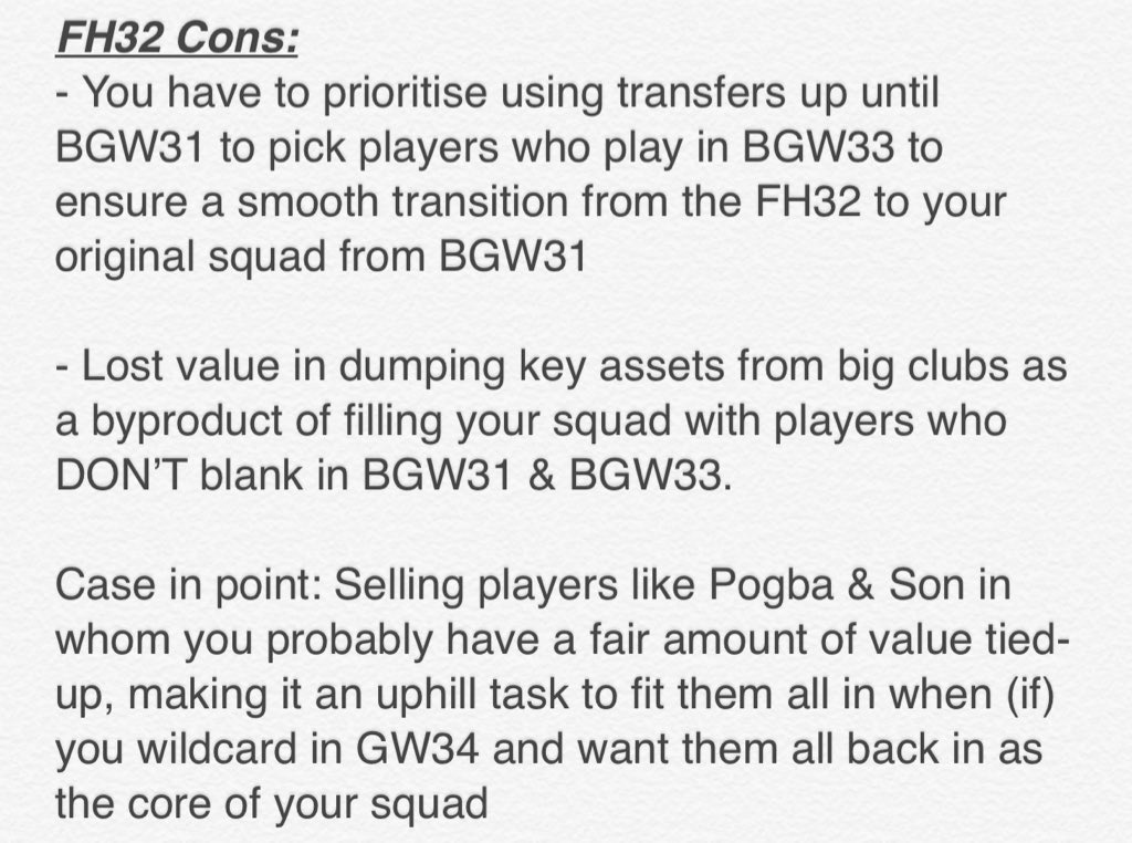 Bosscielny6's tweet image. Hey guys - With chip usage being the hot topic of discussion since the FA Cup Round 5 results this past weekend, I decided to pen down my thoughts on how much talked about ‘Free Hit’ can be best utilized. 

Tried my best to explain in detail. Do give it a read. 

#fpl