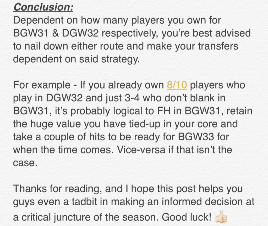Bosscielny6's tweet image. Hey guys - With chip usage being the hot topic of discussion since the FA Cup Round 5 results this past weekend, I decided to pen down my thoughts on how much talked about ‘Free Hit’ can be best utilized. 

Tried my best to explain in detail. Do give it a read. 

#fpl