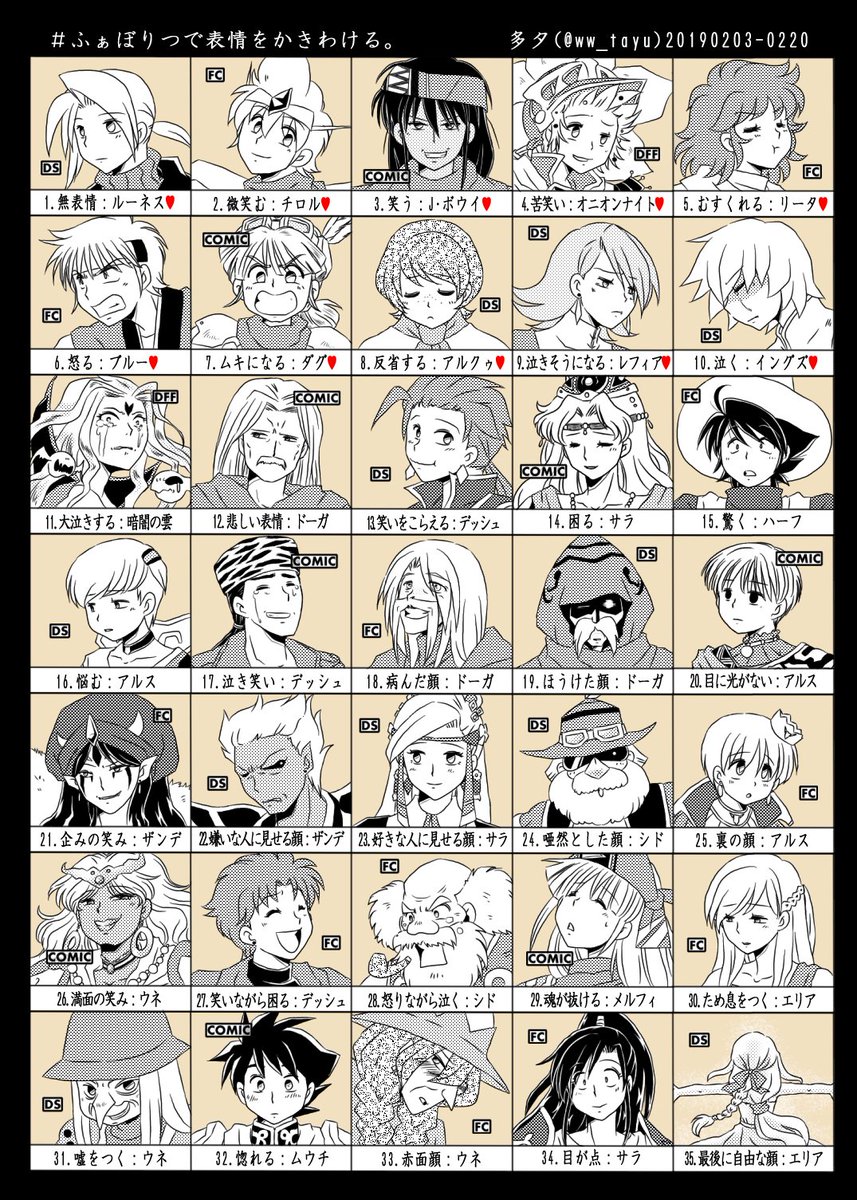 多 夕 変則ルールの表情タグがとても楽しかった ので 前回落選したメンバーとfc 拙宅 Ds 漫画のnpcを総動員して続きを埋めてみました ムハーめちゃめちゃ楽しかった 充実大満足 えとその描きわけられているのか 誰コレな部分は大目に見て 多 夕 変則ルールの表情タグがとても楽しかった ので 前回落選したメンバーとfc 拙宅 Ds 漫画のnpcを総動員して続きを埋めてみました ムハーめちゃめちゃ楽しかった 充実大満足 えとその描きわけられているのか 誰コレな部分は大目に見て