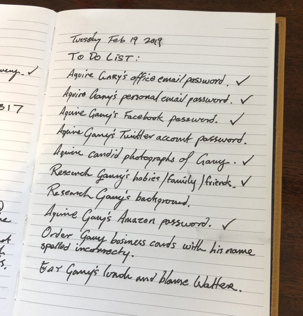 27bslash6's tweet image. A new account manager named Gary started at the office yesterday. I asked him what he did on the weekend and he said, "I'd rather keep our conversations to work related matters if you don't mind." so I can tell this is going to be a fun year.