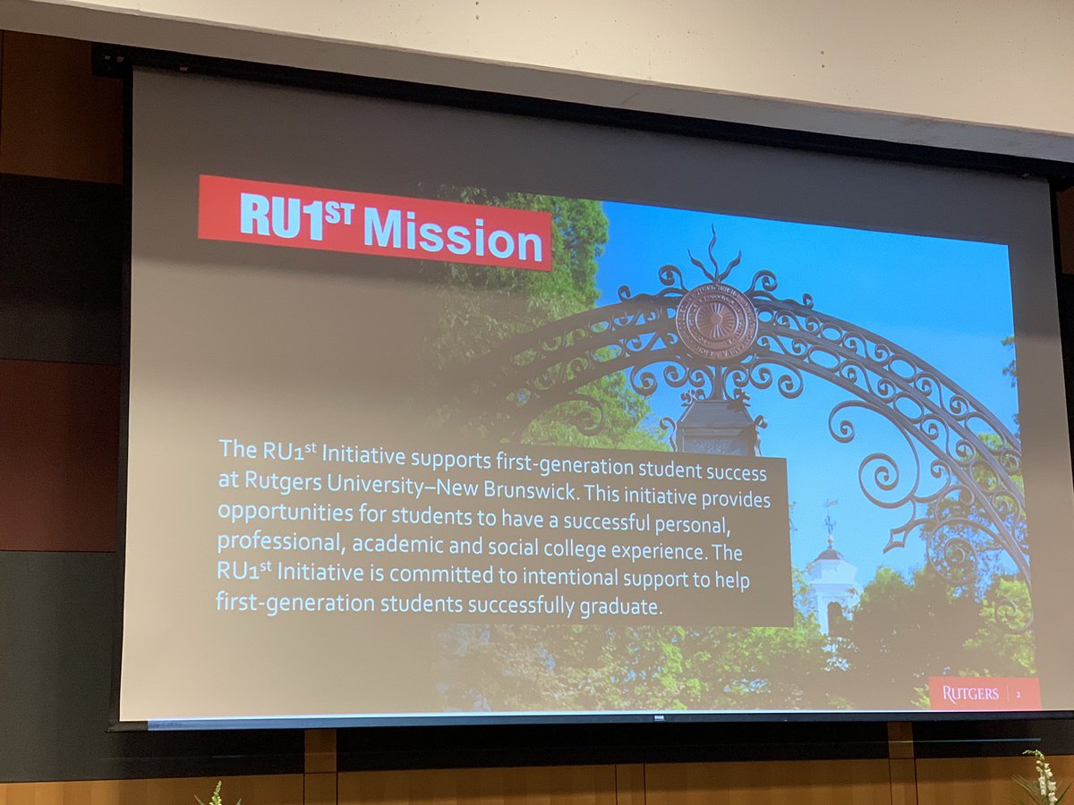 sbmena1's tweet image. Discussing, Celebrating, and Learning about the experiences of #firstgenstudents. Congratulations to @RutgersUAA for a wonderful forum and week-long focus #AccessWeek. Excellent panel @APLU_News @SecSmithEllis @McAnuffCourtney @VijayPendakur-thank you for your critical insights.