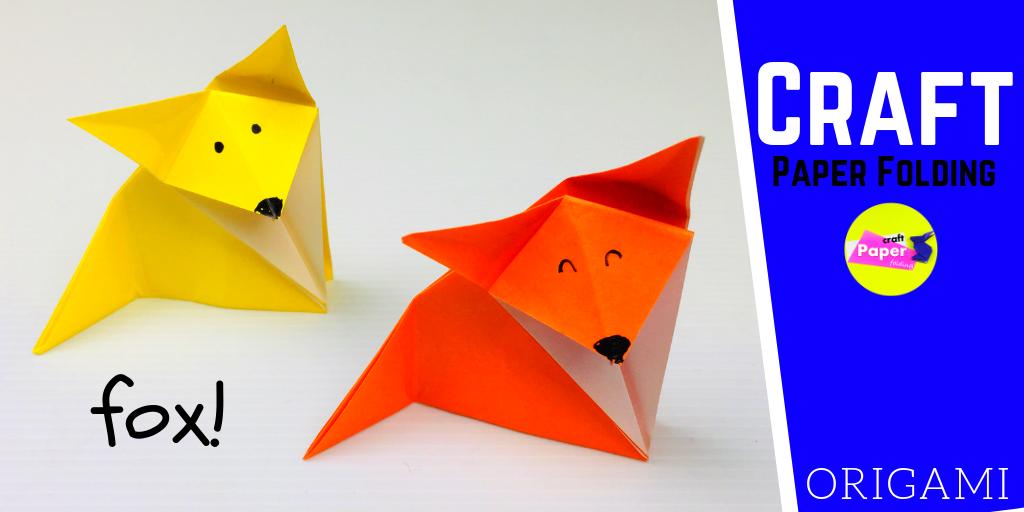 How to Make an Origami Fox - Papercraft Fox Origami Animals - Craft Paper Folding (พับสุนัขจิ้งจอก พับกระดาษ)😎  youtu.be/JHGGrlnWixY