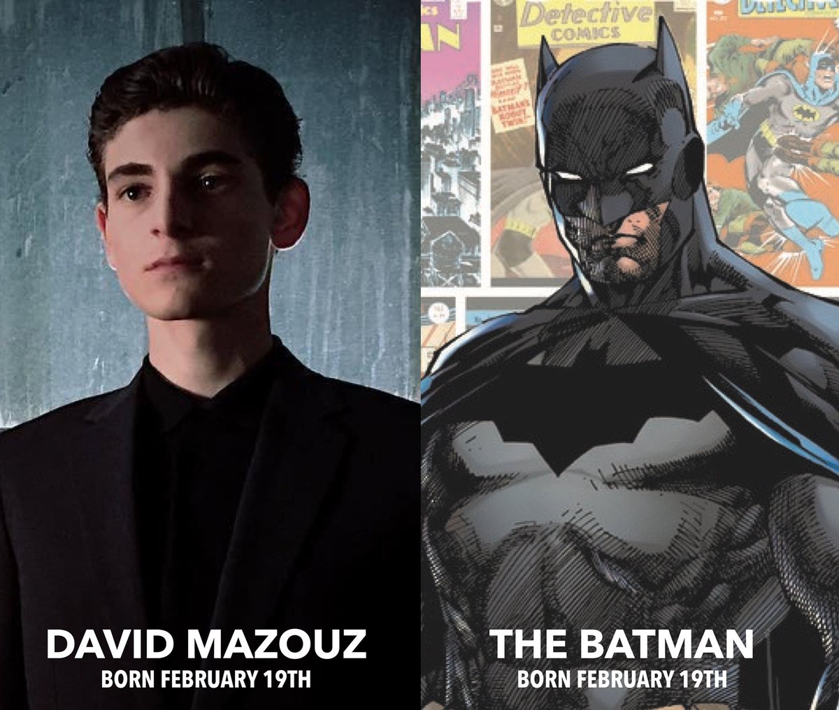 Gotham Hub on X: "On this day in fictional history, Batman was born. On this day in actual history, David Mazouz was born. Happy Birthday to both Dark Knights! #GOTHAM @realdavidmazouz https://t.co/xHogQnsCDD" /