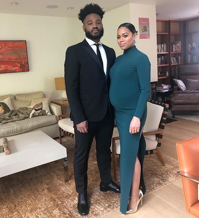 #BlackPanther and #Creed Director #RyanCoogler and his pregnant wife #ZinziEvans step out for the #WGAAwards. #BlackLove 📷 via @alexander_armand bit.ly/2DV9lmQ
