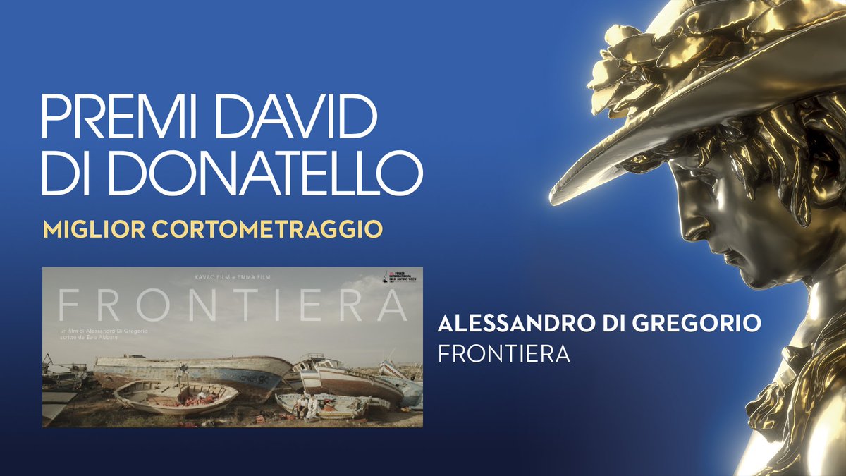 Raiofficialnews's tweet image. ⚡️#Frontiera di Alessandro Di Gregorio VINCE il #David2019 come MIGLIOR CORTOMETRAGGIO.

@RaiUno @RaiRadio2 @raimovie @RaiPlay @RaiNews @PremiDavid