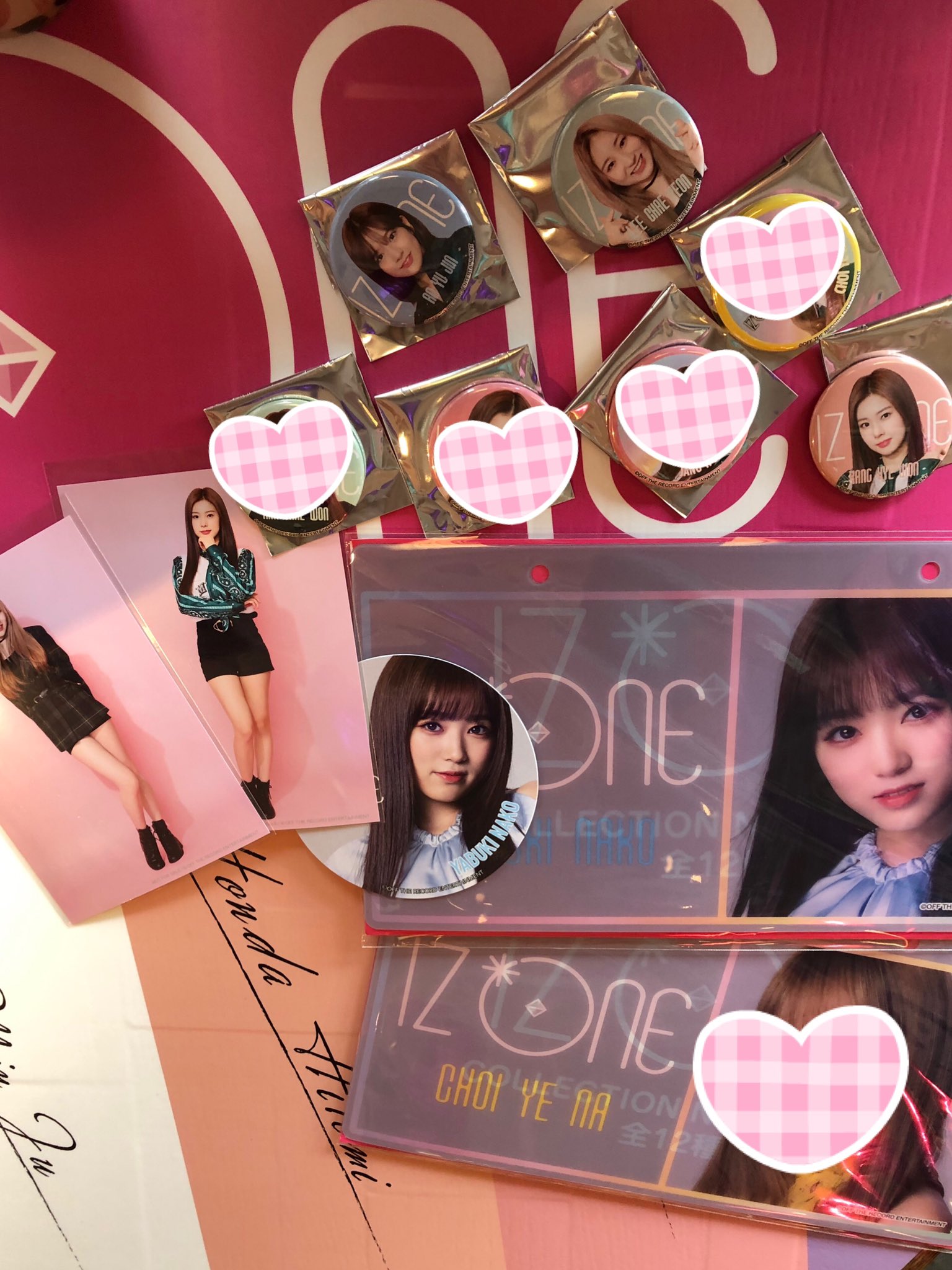缶バッジ カン•へウォン缶バッチ ショ IZ*ONE