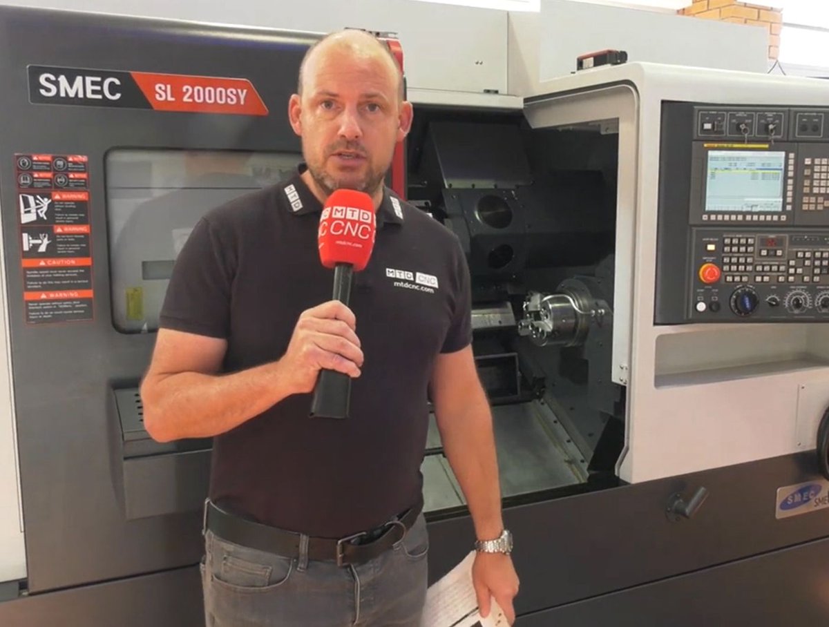 MTDCNC reviewed our stock SMEC SL2000SY, take a look at the video: buff.ly/2XcaP4X #dugard #SMEC #CNClathes #MTDCNC