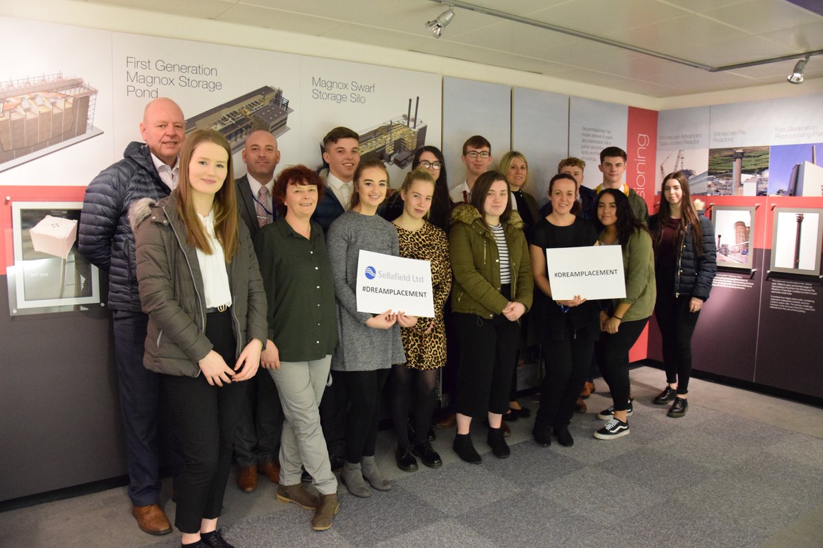 SellafieldLtd's tweet photo. We gave this years #DreamPlacement students an insight into the world of work today, starting with a tour of the site

The Dream Placement scheme brings together young students of #Cumbria with some senior teams and leaders of industry. @CentreforLP @balfourbeatty @responsiveltd https://t.co/aB9e38cayf