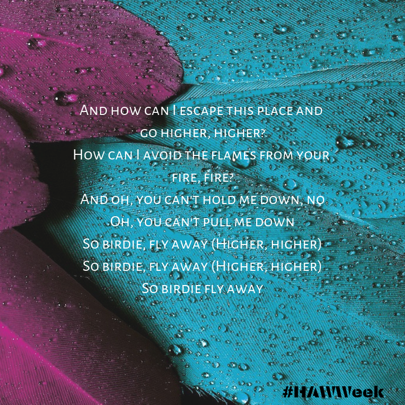 AnythingofAvril's tweet photo. #ShareHeadAboveWater: I want to share the lyrics of my current favorite song of the album, "Birdie"!

#HAWWeek
#HeadAboveWater
#JFCAvrilLavigne https://t.co/TRvTjtFw9M