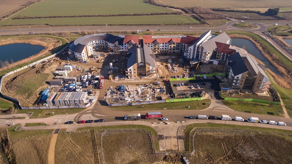 _J_Warrington's tweet image. Pictures like this is what makes me love what we do..! Amazing aerial drone progress of the new Retirement Village @gtpartnerships East Midlands are completing in partnership with @ExtraCareOrgUk at Wixams Village in #Bedford.  #Retirementvillage #Extracare #TeamGTP