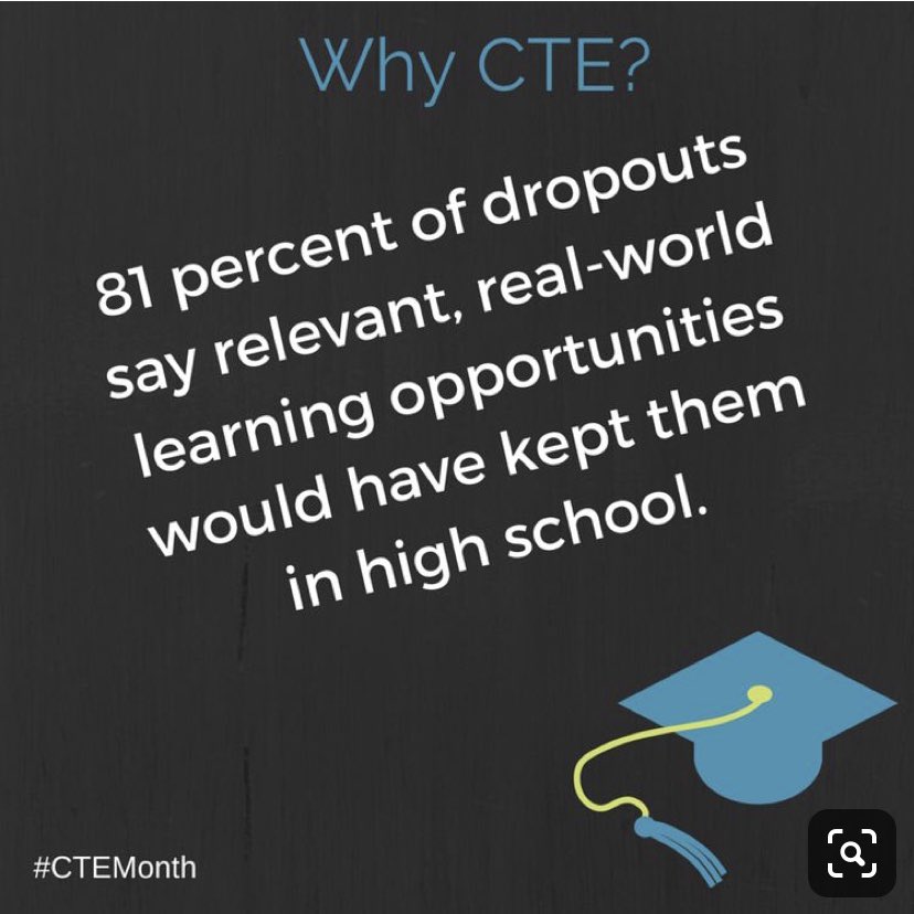 Why CTE?
#TxEdTuesday  #LHSCTE #FISDCTE <a href="/LHSRedhawks/">Liberty High School</a> <a href="/FISD_CTE_Center/">FISD CTE Center</a>