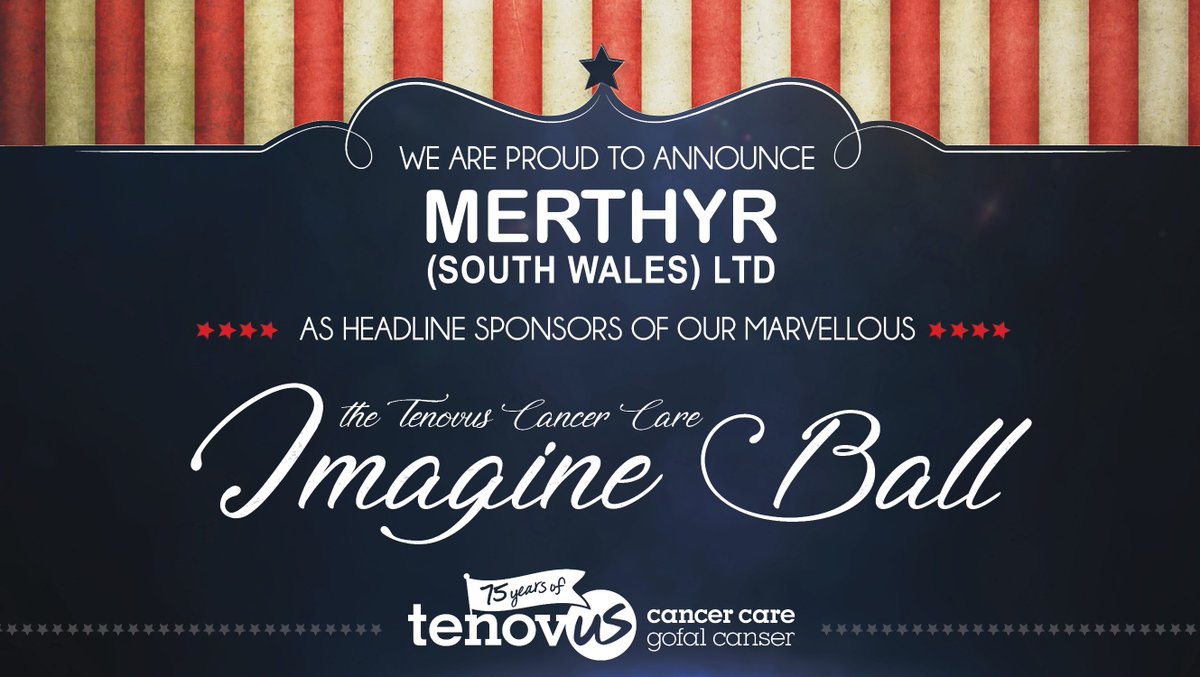 🎉We're delighted to announce Merthyr (South Wales) Ltd as the headline sponsor for our Imagine Ball at <a href="/TheCelticManor/">Celtic Manor Resort</a> on March 22nd 🎉

We still have a number of other sponsorship opportunities for this brilliant event. Interested? Email corporate@tenovuscancercare.org.uk