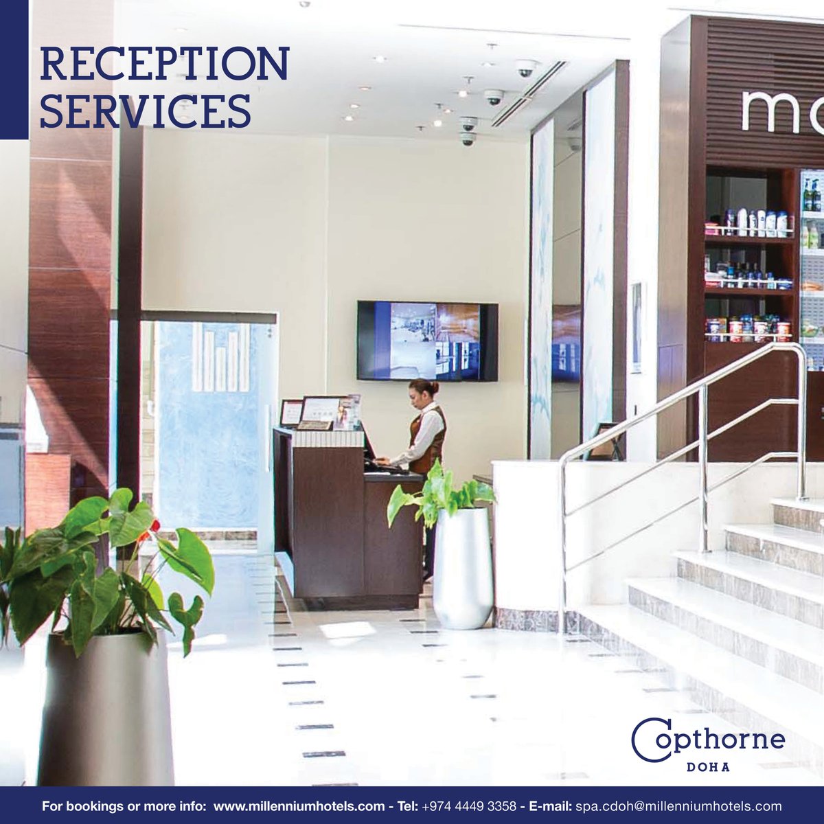 CopthorneDoha's tweet photo. Doha explored. That’s what you want when you visit. 🙂
We can answer any inquiries if you need directions, tips, reviews or recommendations.
Our reception personnel are always available.
#CopthorneDoha #hotel #doha #TravelTuesday #trip https://t.co/4e0sJxEAr2