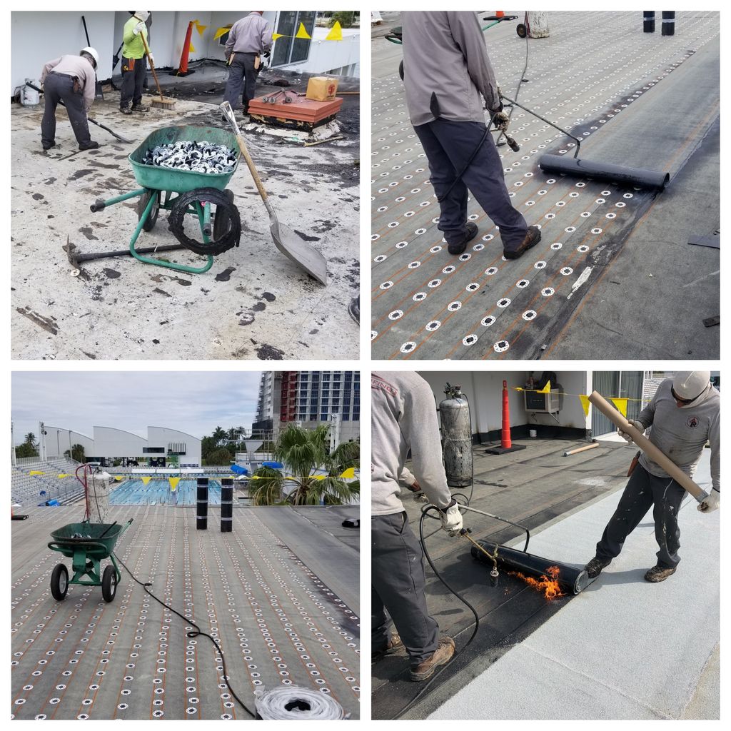 AdvancedRoofFL's tweet image. #TearOffTuesday #modifiedbitumen #roofreplacement at the #historic International #Swimming #HallofFame #ISHOF #Ft.Lauderdale #SouthFlorida #construction #FirestoneBuildingProducts #swimming #beach #saltlife