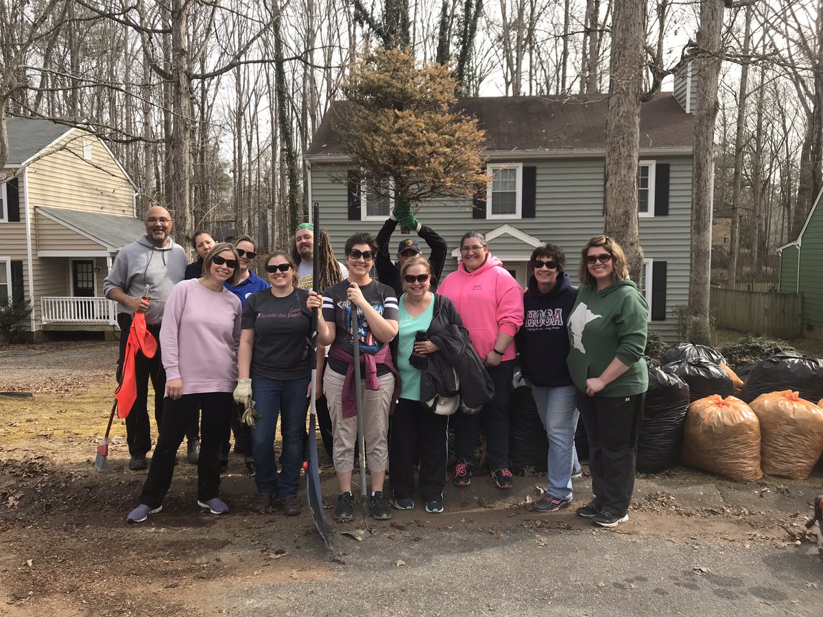 From professional development to community development. The Chesterfield Career and Technical Center partnered with Senior Home Services and Chesterfield County Department of Community Enhancement to help with light yard work for Chesterfield County residents. #oneccps <a href="/CCPSCTE/">CCPSCTE</a>