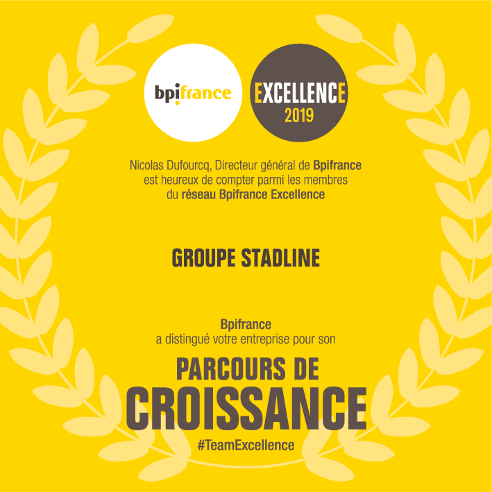 Stadline's tweet photo. 📈 Nous avons eu le plaisir de recevoir un diplôme d'excellence de la BPI récompensant les entreprises françaises ayant connu une croissance soutenue au cours de ces dernières années. https://t.co/3WleObsblt