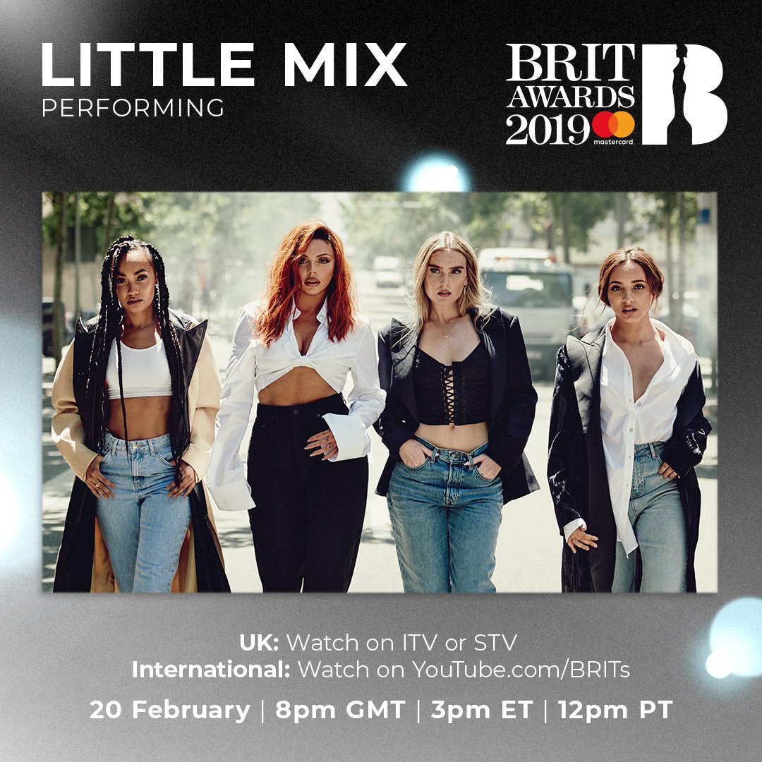 LittleMix's tweet photo. You don’t wanna miss this one! We’re back at the #BRITs tomorrow and you guys can tune in! If you’re in the UK watch on @ITV! 
International fans, we’ve got you.. you can watch on @YouTube https://t.co/QIdBkPSP9U
We can’t wait for you all to see!!! 💕 https://t.co/ugHkFNzF22