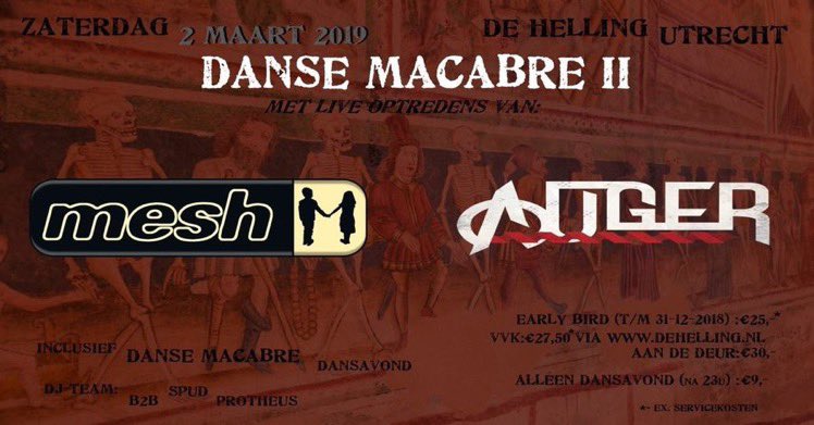 MESH will be playing in the Netherlands next month. Get your tickets now for <a href="/meshwecollide/">mesh</a> from Bristol UK #electronicmusic #alternative #electropop #Utrecht 
➕pluswelt.com/mesh ➕ 
plus support <a href="/AugerOfficial/">AUGER: For our NEXT SHOW Check out: WWW.AUGER.BAND</a> <a href="/DeHellingNL/">De Helling</a>