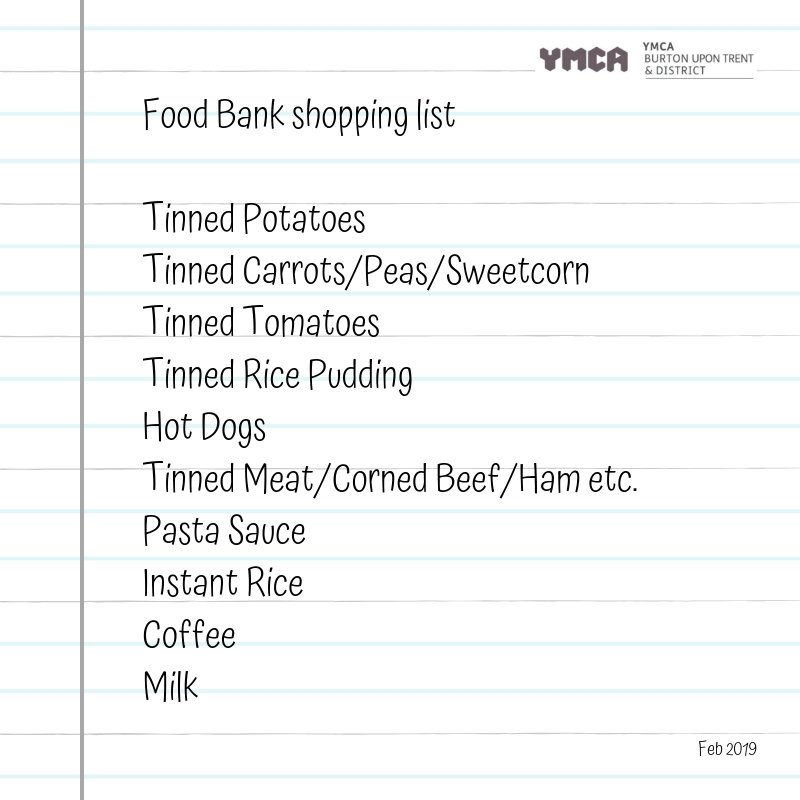 Due to unprecedented use of our Food Bank this month we are currently low on some items. 

If you can spare the money and are out shopping this week, please bear this shopping list in mind...

Thank you #Foodbank #Charity #WednesdayMotivation #FoodBankFriendlyItems