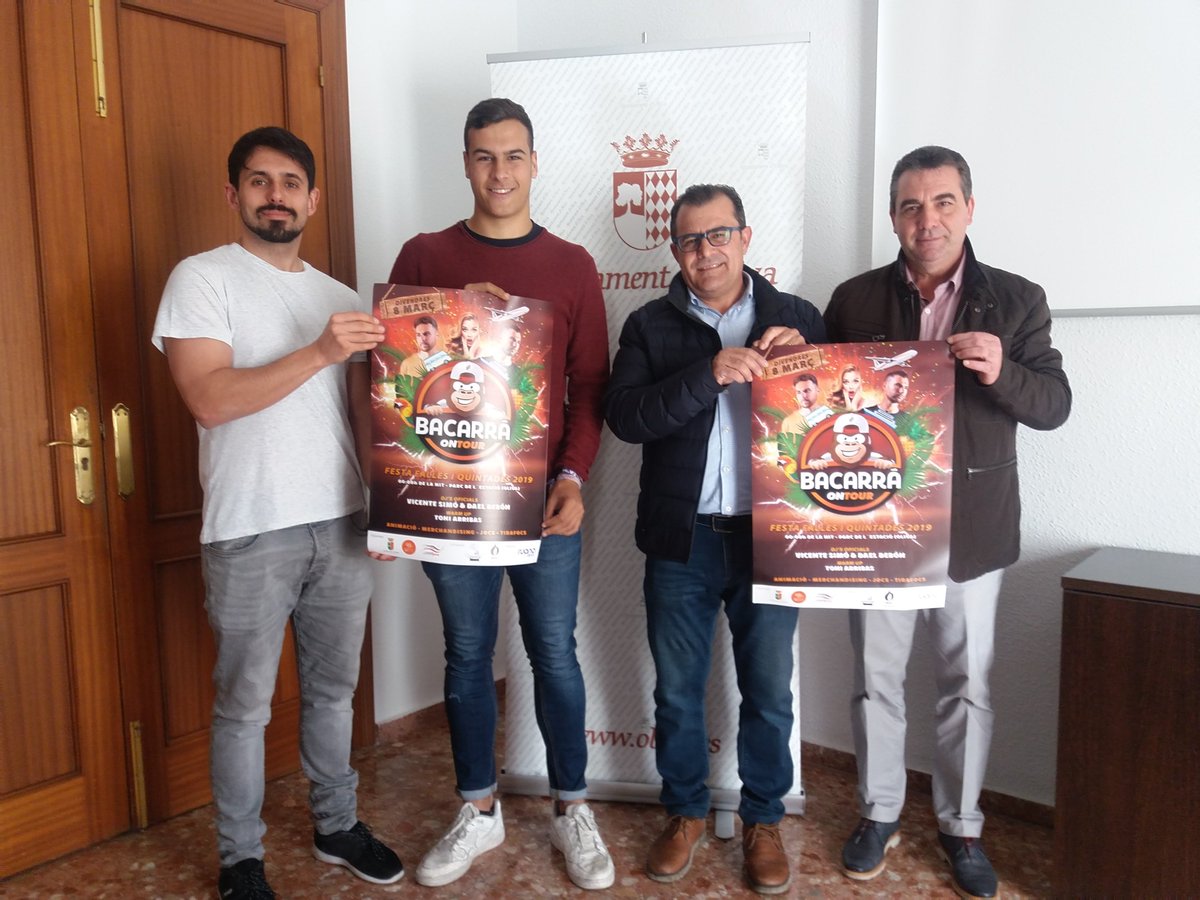 GentdOliva's tweet photo. Las concejalías de Fiestas y Juventud del @AjuntamentOliva organizan para el próximo 8 de marzo una gran fiesta abierta para dar inicio a la celebración fallera con la macrodiscomóvil #BacarráOnTour. Colaboran la Quinta 1 y la Federación de Fallas de Oliva.https://t.co/nFaX2vXcnl https://t.co/GU2Ngdo2Dc