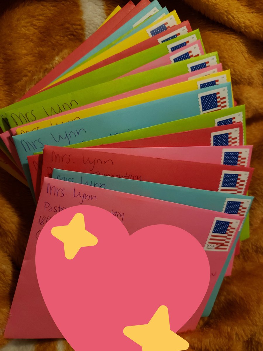 tpodlynn's tweet photo. Mail it: wrote out 23 positive notes to mail out today! #mailit #KindFabFeb #CFISDspirit #pumapride #postmapumas @PostmaPumas https://t.co/8qiZ2yj1TM