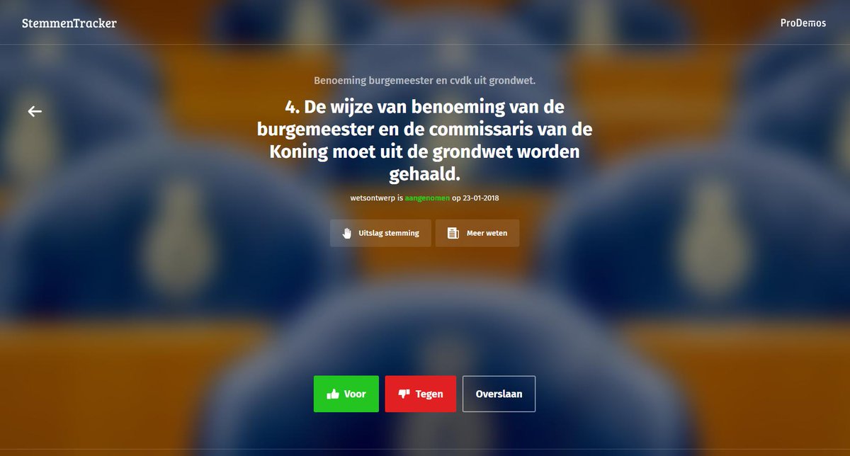 ProDemos's tweet photo. Met welke partij stem je mee? Doe de #StemmenTracker en check hoe de partijen gestemd hebben in de afgelopen kabinetsperiode. https://t.co/gCK2998I2i https://t.co/zPi4Pl0C1T
