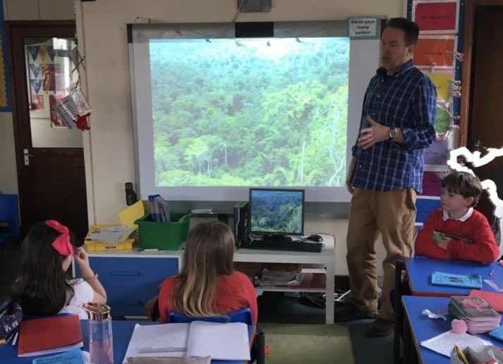 Thank you Nigel from @sizeofwales for a wonderful rainforest workshop. Gofalu am y blaned.  #lookafterourplanet