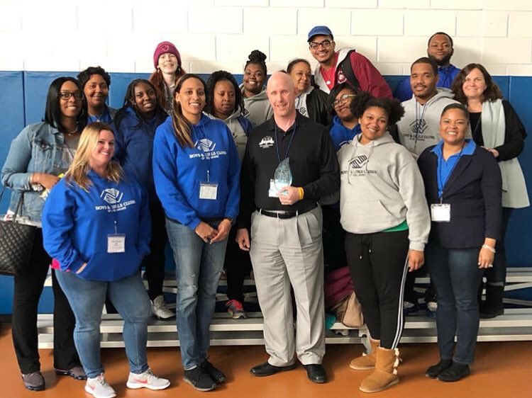 Huge Congrats to Greater Newark’s Executive Director, Stuart Sherman on being recognized as the 2018 Boys &amp; Girls Clubs of Delaware Staff of the Year!!! The work he does on a daily basis for our Club is unmatched!!! Thank you Stu!! 💙