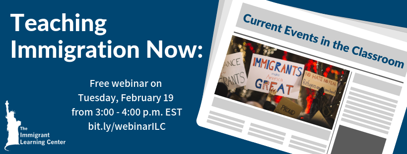 Today at 3pm EST! Join our latest free webinar for strategies and resources for teaching #immigration to K-12 and adult students. Register at zoom.us/webinar/regist…
