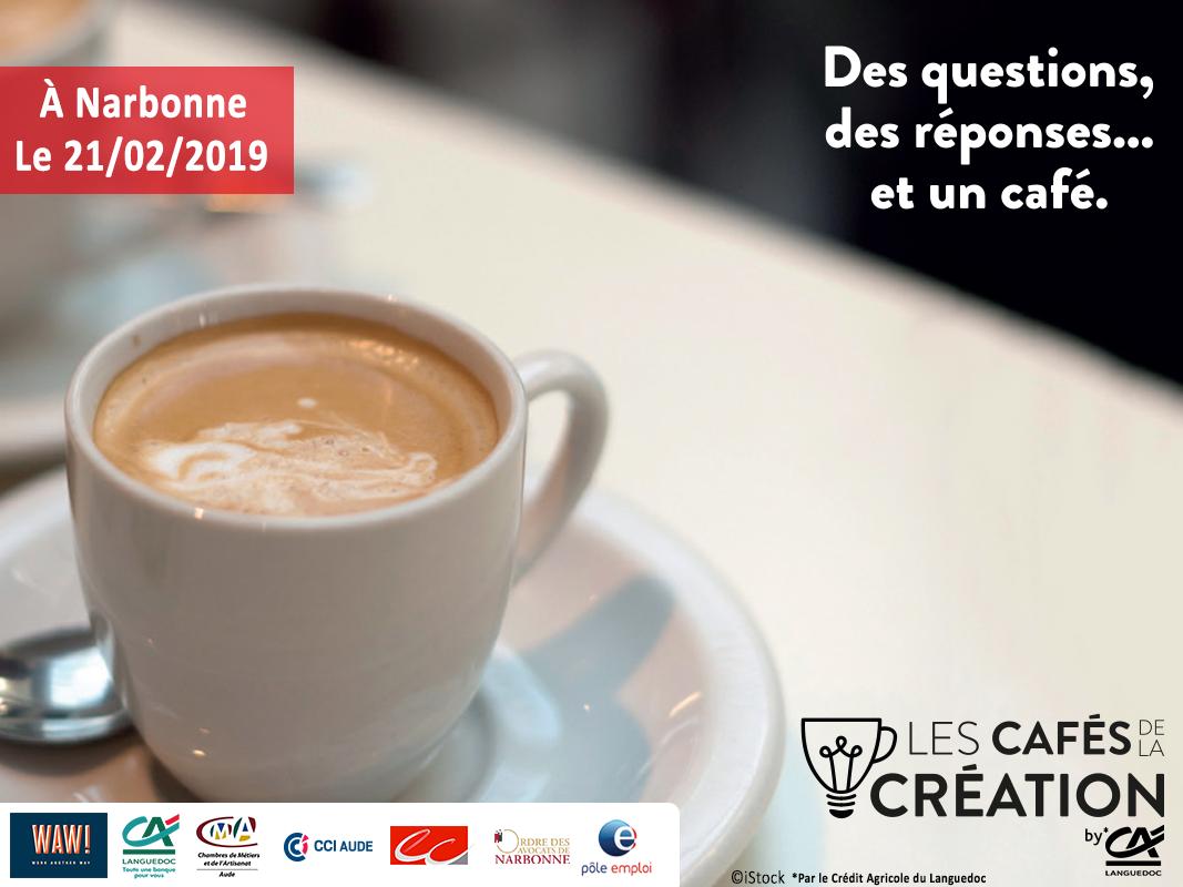 Vous avez une idée ? Un projet d’entreprise ?💡
RDV aux Cafés de la Création de Narbonne le 21/02 à 9h30 chez <a href="/wawcoworking/">waw-coworking</a> . Un rendez-vous convivial réunissant l’ensemble des pôles d’expertise afin de vous accompagner dans votre projet.☕ 
Inscrivez vous bit.ly/2BIO9jD
