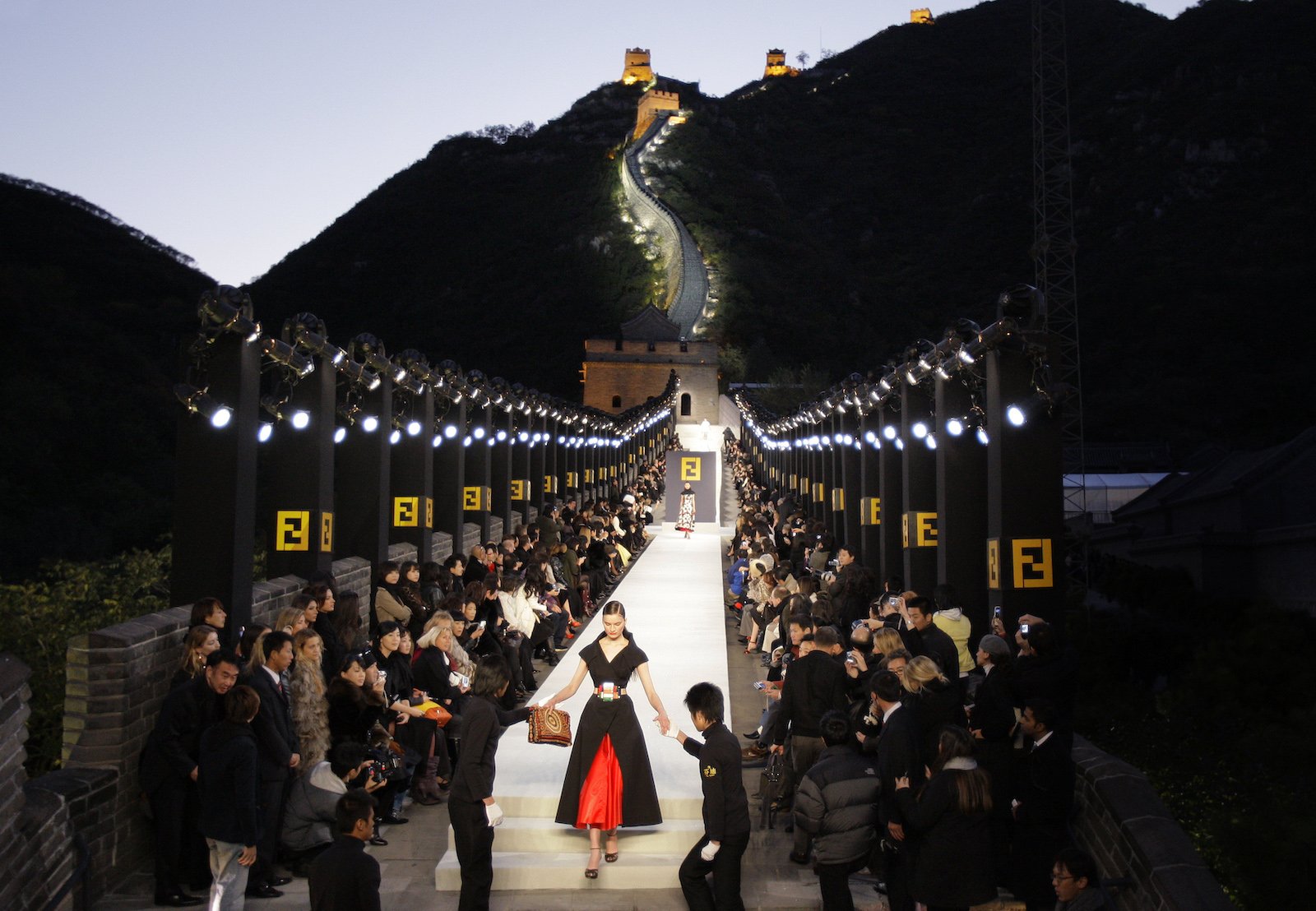 Image result for fendi great wall of china show 2007