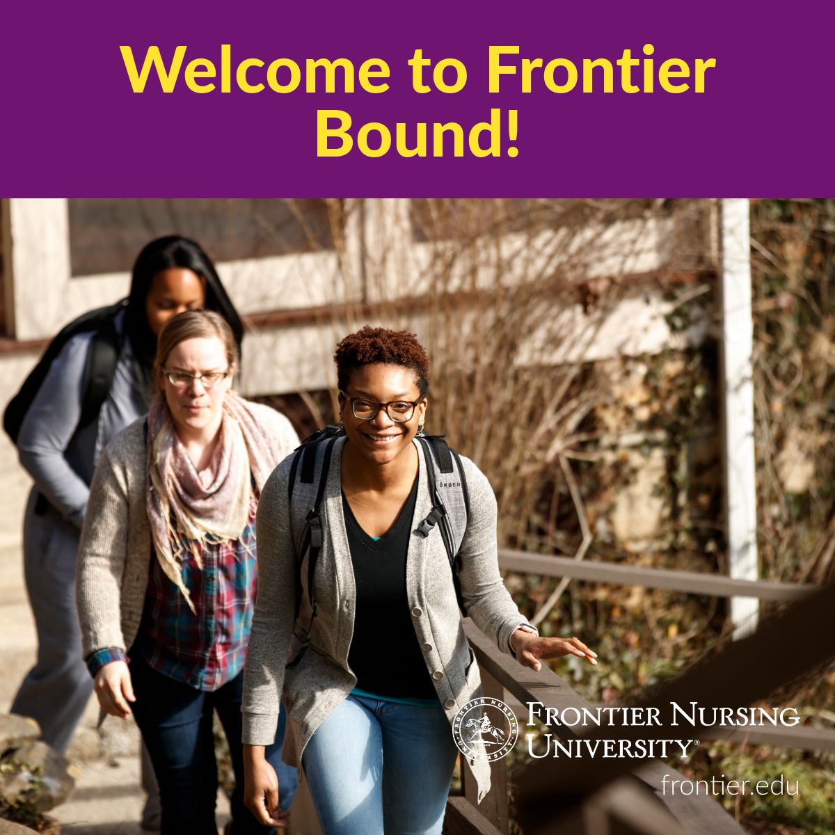 FrontierNursing's tweet photo. Say hello to Class 182. They are on campus for #FrontierBound this week. #FNUAnswerTheCall #MSN #DNP https://t.co/P2Gi6mG0UQ