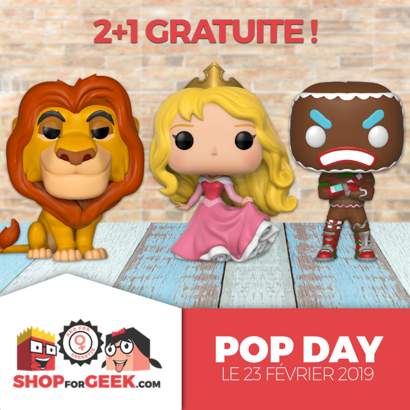 ShopForGeek's tweet photo. Le samedi 23 février 2019, profitez de notre promotion 2+1 gratuite sur toutes les figurines Funko POP ! Cette offre n'est valable que dans nos magasins ShopForGeek. L'article le moins cher sera déduit de votre montant à payer. Promotion non valable sur les précommandes. https://t.co/miPKKn5FbI