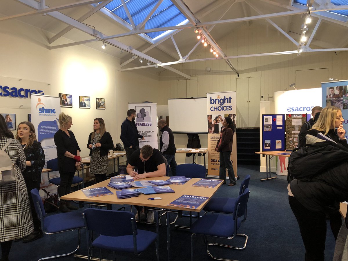 SacroScotland's tweet photo. Ready to welcome those attending our #Volunteering open day in Edinburgh today. #volunteers @VolScotland https://t.co/uoL2rHvrJI