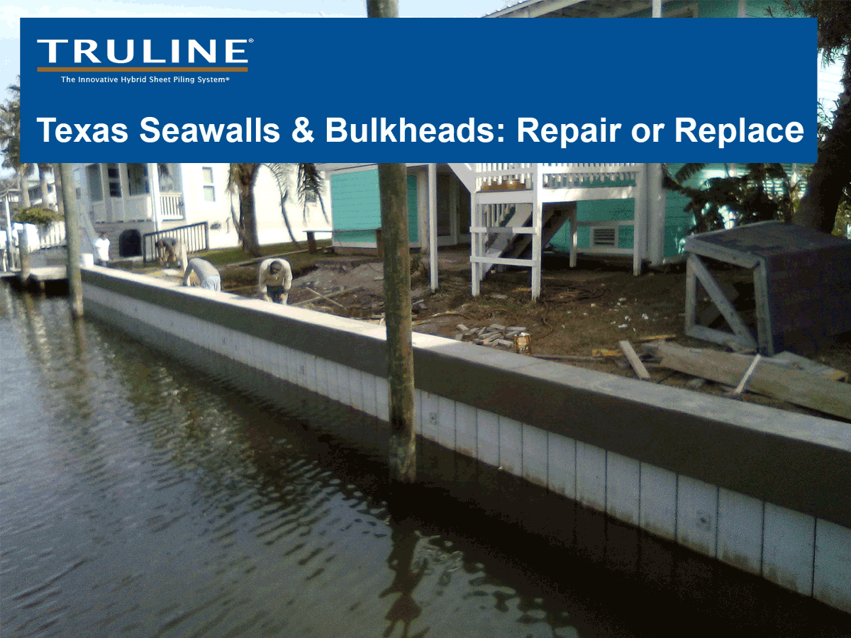 Texas Seawalls &amp; Bulkheads:  Repair or Replace.  Many commercial and residential waterfront property owners in Texas... marine contractors near Key Allegro, Port Aransas, South Padre...truline.us/seawall-constr…