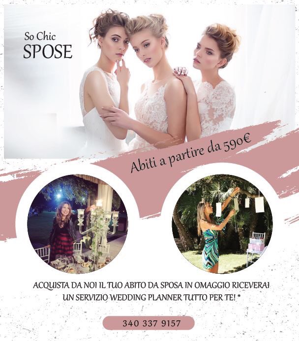 SoChicSpose's tweet photo. Abiti a partire da 590 euro. Subito, incluso nel prezzo, servizio Wedding Planner GRATUITO!
Le nostre Wedding planner ti aiuteranno ad organizzare al meglio le tue nozze, selezionando per te le location ed i fornitori più adatti alle tue esigenze
#atelier #abitosposa #roma #nozze https://t.co/r9G5EbXNmH